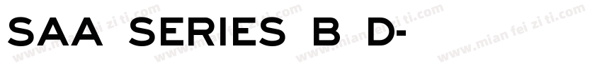 Saa Series B D字体转换